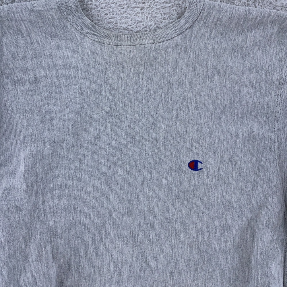Vintage‎ Champion Reverse Weave Warmup Sweatshirt Mens M Gray Crewneck 90s USA